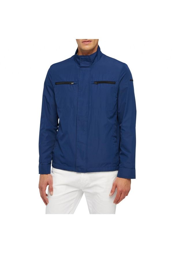 Geox - Kurtka GEOX M JHARROD SHORT JKT Niebieski. Kolor: niebieski. Materiał: tkanina