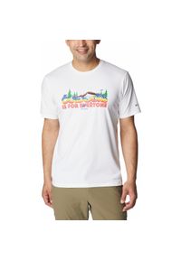 columbia - Koszulka Turystyczna Męska Columbia Sun Trek. Kolor: biały. Sport: turystyka piesza #1