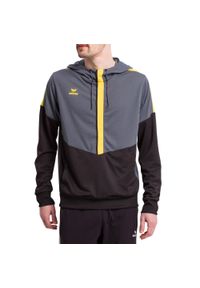 ERIMA - Bluza Erima Squad. Typ kołnierza: kaptur. Kolor: wielokolorowy, szary, żółty, czarny. Sport: fitness, piłka ręczna #1