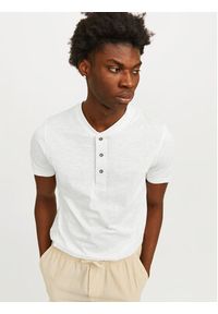 Jack & Jones - Jack&Jones T-Shirt Jprblunixs 12257965 Biały Slim Fit. Kolor: biały. Materiał: bawełna #4