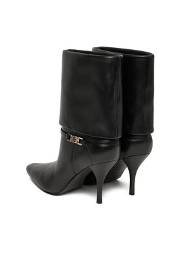 Guess Botki FLFNXX LEA10 Czarny. Kolor: czarny. Materiał: skóra