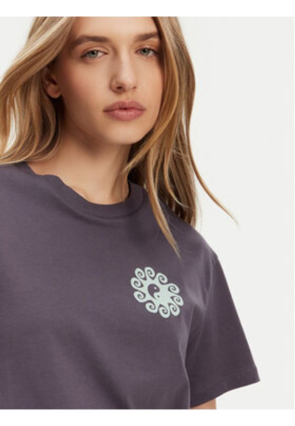 Billabong T-Shirt EBJZT00432-KRB0 Granatowy Regular Fit. Kolor: niebieski. Materiał: bawełna