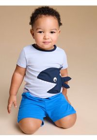 Sinsay - Koszulka Zombie Dash - błękitny. Kolor: niebieski #1