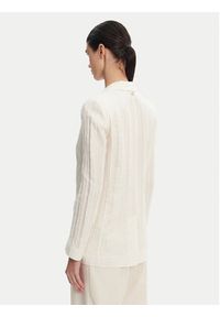 TwinSet - TWINSET Marynarka 251TT2140 Écru Slim Fit. Materiał: bawełna