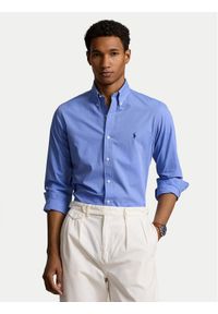 Polo Ralph Lauren Koszula 710928255003 Niebieski Custom Fit. Typ kołnierza: polo. Kolor: niebieski. Materiał: bawełna #1