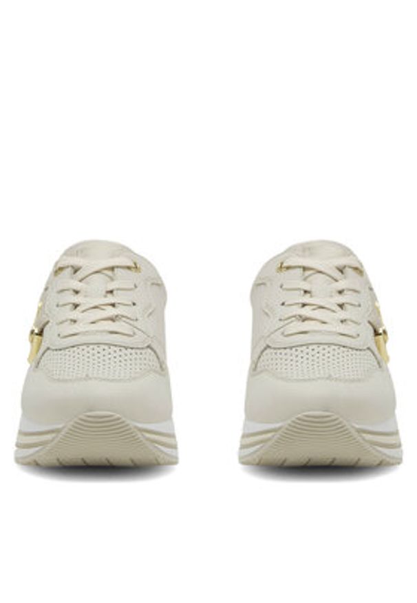 Remonte Sneakersy D1322-60 Biały. Kolor: biały. Materiał: skóra