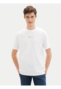 Tom Tailor Denim T-Shirt 1040880 Biały Relaxed Fit. Kolor: biały. Materiał: bawełna