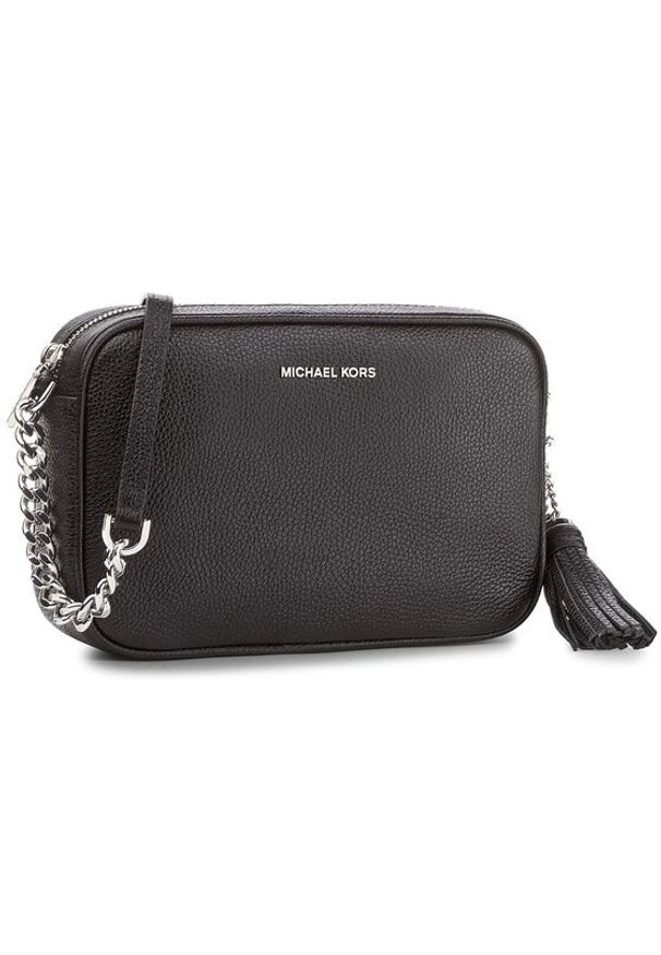 MICHAEL Michael Kors Torebka Ginny 32F7SGNM8L Czarny. Kolor: czarny. Materiał: skórzane