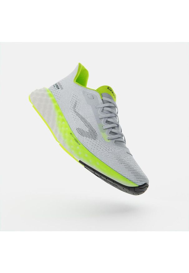 KIPRUN - Buty do biegania męskie Kiprun KS900 Light. Materiał: materiał. Szerokość cholewki: normalna. Wzór: geometria. Sport: bieganie, fitness