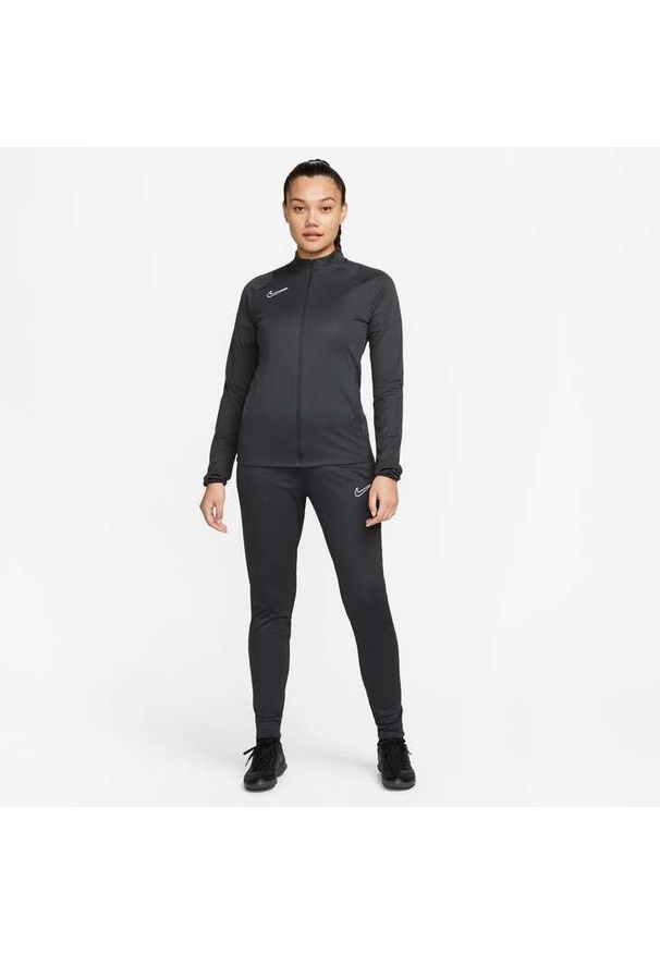 Dres Nike Dri-Fit Academy, Kobiety. Kolor: czarny, szary, wielokolorowy. Materiał: dresówka. Technologia: Dri-Fit (Nike). Sport: fitness