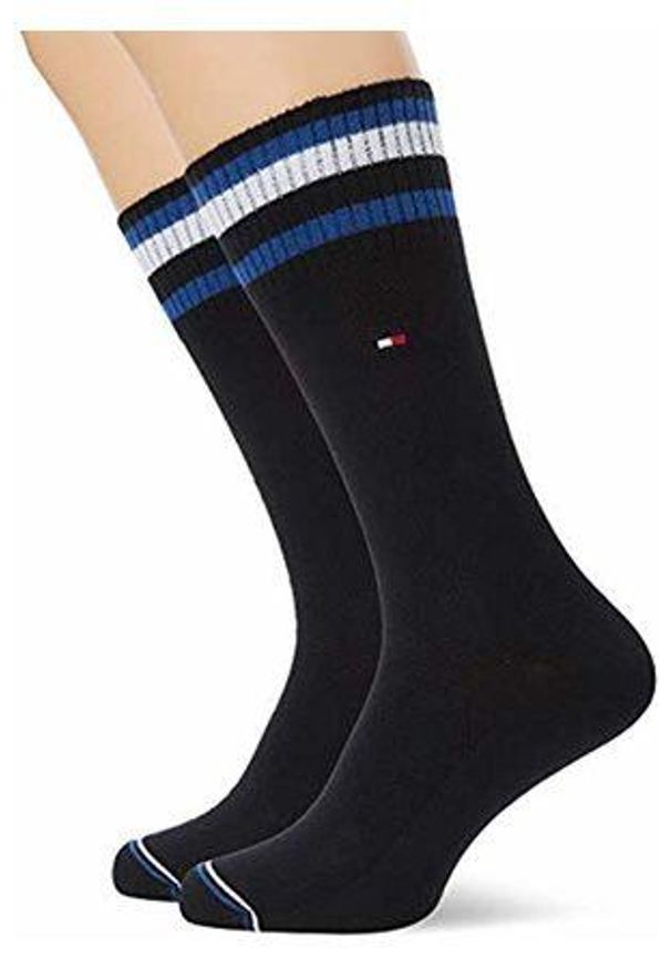 ZEAGLE - Skarpetki Tommy Hilfiger dla mężczyzn 39-42 mieszanka bawełny. Kolor: wielokolorowy. Materiał: elastan, poliamid, bawełna. Sport: fitness