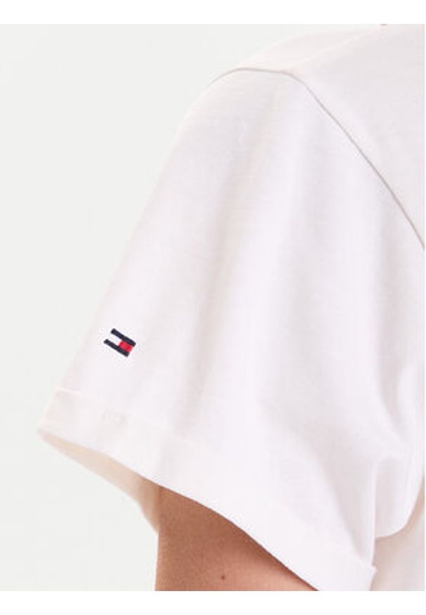 TOMMY HILFIGER - Tommy Hilfiger T-Shirt UW0UW04525 Beżowy Relaxed Fit. Kolor: beżowy. Materiał: bawełna