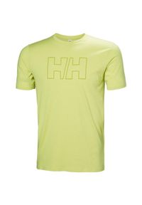 Koszulka Helly Hansen Tech Logo. Kolor: zielony. Sport: turystyka piesza #1