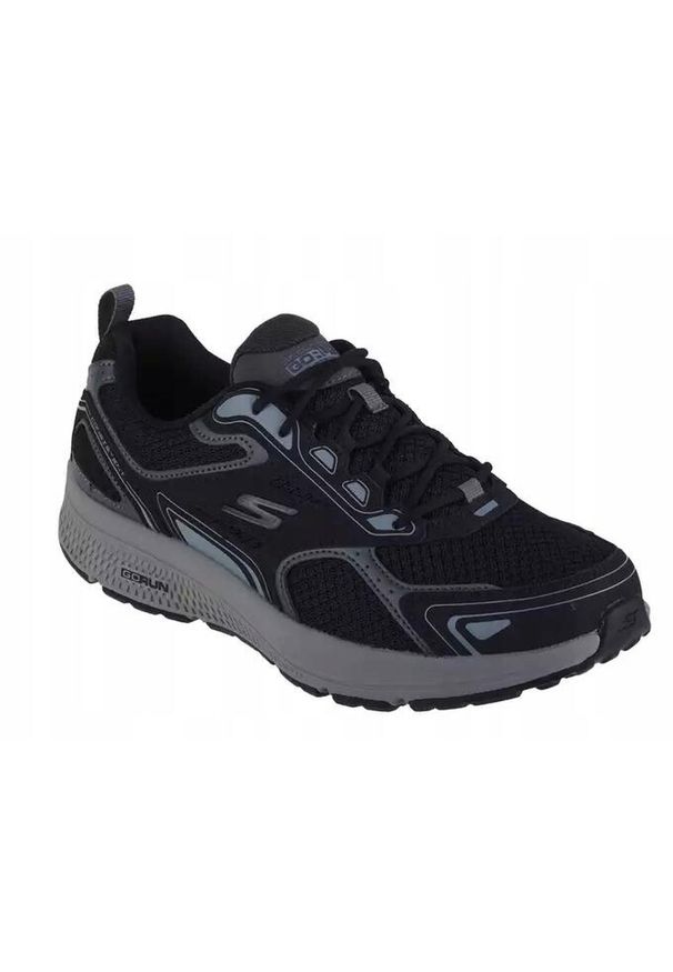 skechers - Buty do biegania męskie, Skechers Go Run Consistent. Kolor: czarny. Sport: bieganie