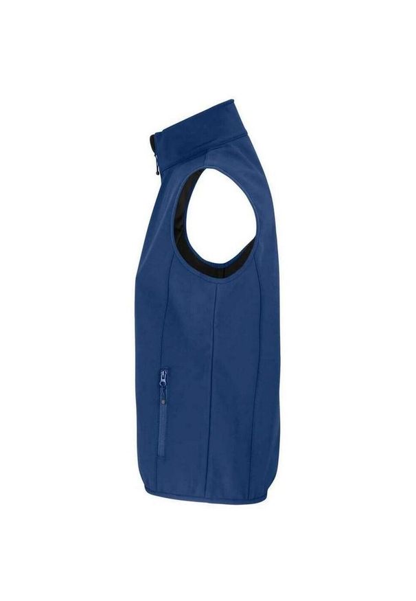 SOL'S - Ocieplacz Damski Falcon Softshell Zapinany Na Zamek Błyskawiczny. Kolor: niebieski. Materiał: softshell