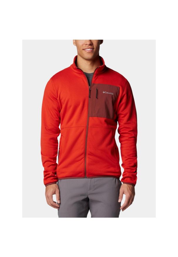 columbia - Bluza Polarowa Męska Columbia Columbia Hike II. Kolor: czerwony. Materiał: polar. Sezon: jesień, zima