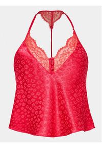 Hunkemöller Koszulka piżamowa Cami 203225 Różowy Comfortable Fit. Kolor: różowy. Materiał: wiskoza #4