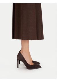 Gino Rossi - GINO ROSSI Szpilki EO-AZI-LT2472-1 Brązowy. Kolor: brązowy. Materiał: zamsz, skóra. Obcas: na szpilce #3