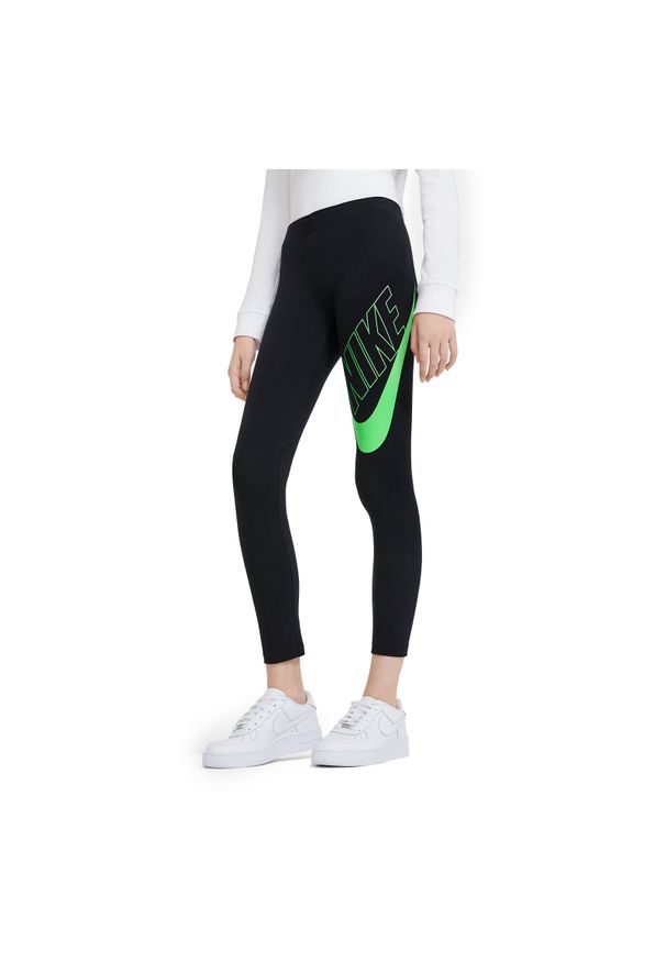 Spodnie sportowe dziewczęce Nike Sportswear Favorites CU8943. Materiał: materiał, bawełna. Sport: kolarstwo