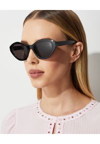 SAINT LAURENT - Czarne okulary przeciwsłoneczne. Kolor: czarny #1
