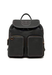 Pinko - PINKO Plecak Carrie Backpack PE 25 PLTT 104351 A1LF Czarny. Kolor: czarny. Materiał: skóra