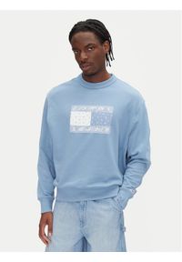 Tommy Jeans Bluza Paisley Flag DM0DM20832 Niebieski Relaxed Fit. Kolor: niebieski. Materiał: bawełna. Wzór: paisley #1