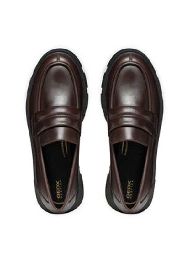 Geox Loafersy D Vilde D46UAC 00043 C6024 Brązowy. Kolor: brązowy. Materiał: skóra