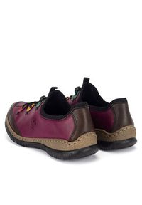 Rieker Półbuty N3271-30 Różowy. Kolor: różowy. Materiał: materiał #5