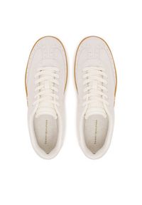 TOMMY HILFIGER - Tommy Hilfiger Sneakersy Heritage FW0FW08822 Biały. Kolor: biały. Materiał: zamsz, skóra #4