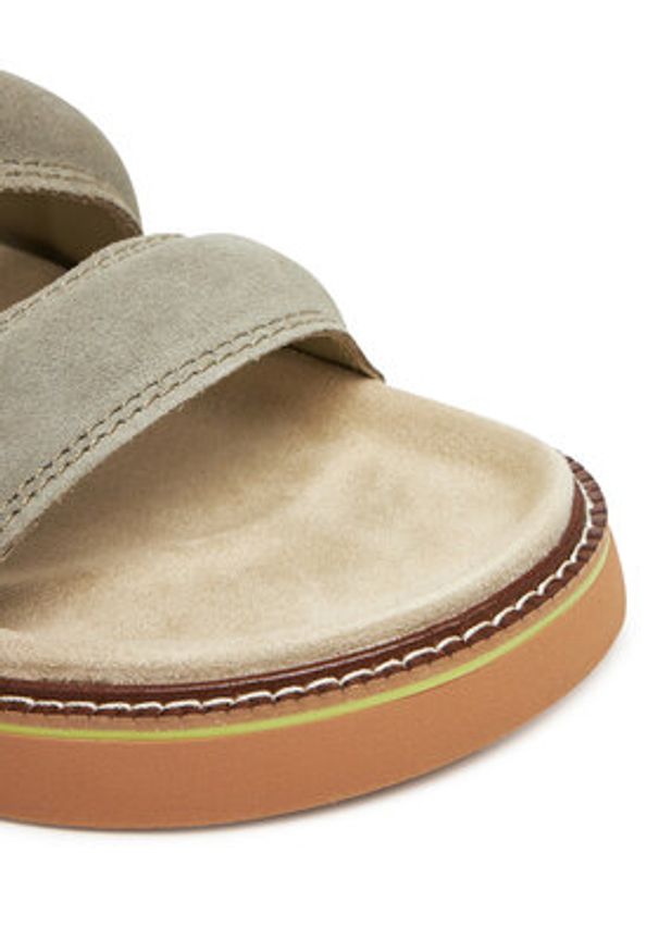 HOFF Sandały Road 12412004 Khaki. Kolor: brązowy. Materiał: skóra