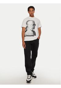 Karl Lagerfeld Jeans T-Shirt 246D1705 Biały Regular Fit. Kolor: biały. Materiał: bawełna