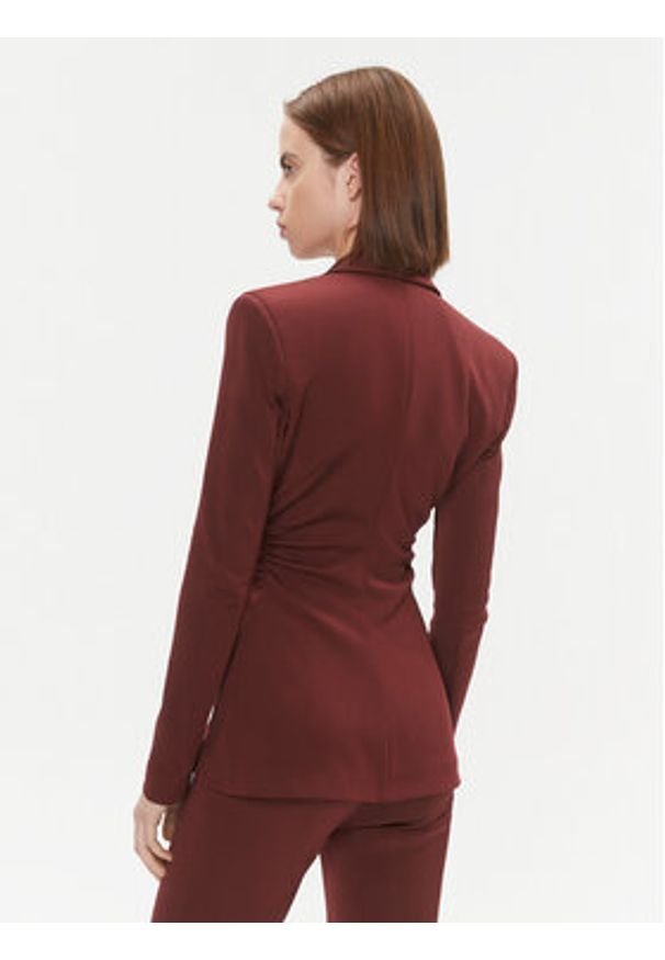Pinko Marynarka Edvige 100259 A04I Bordowy Slim Fit. Kolor: czerwony. Materiał: syntetyk