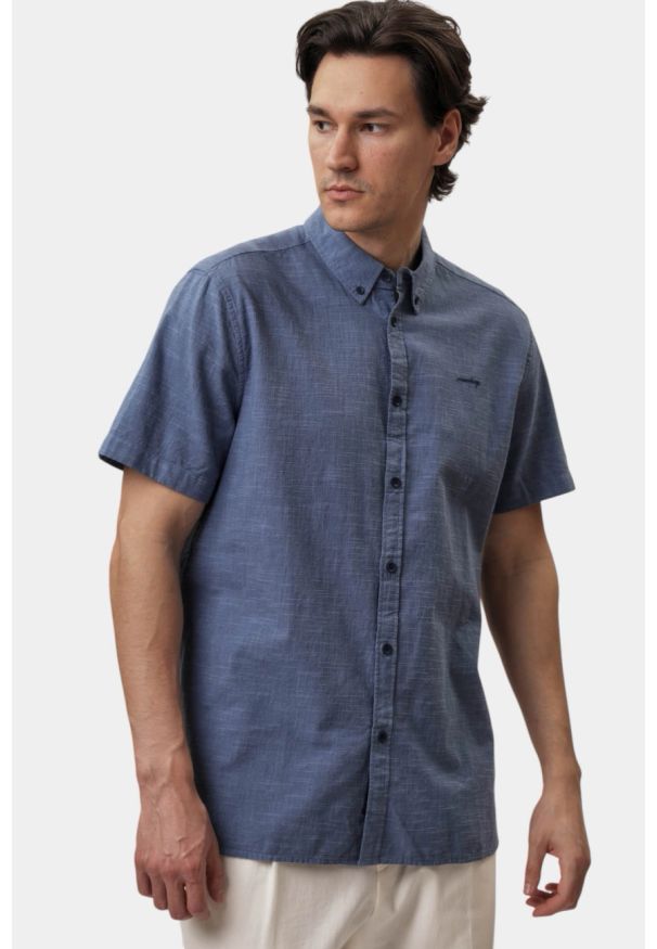 Męska Koszula Mustang Style Berkeley Middle Blue Two Tone 1016252 12722