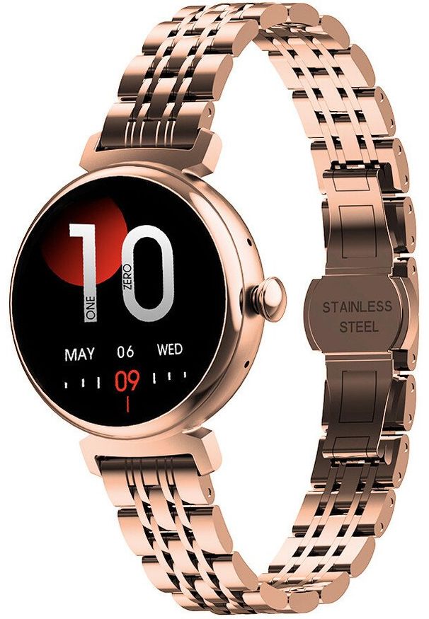 Zegarek Hagen Zegarek damski Hagen HB19.110.1110 różowe złoto. Kolor: złoty, wielokolorowy, różowy