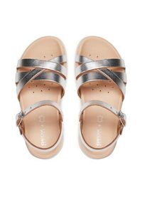 Geox Sandały J Sandal Soleima Gir J45GSA 000CF C1007 S Srebrny. Kolor: srebrny #3