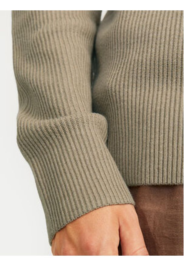 Jack & Jones Sweter Perfect 12257771 Beżowy Regular Fit. Kolor: beżowy. Materiał: bawełna, syntetyk