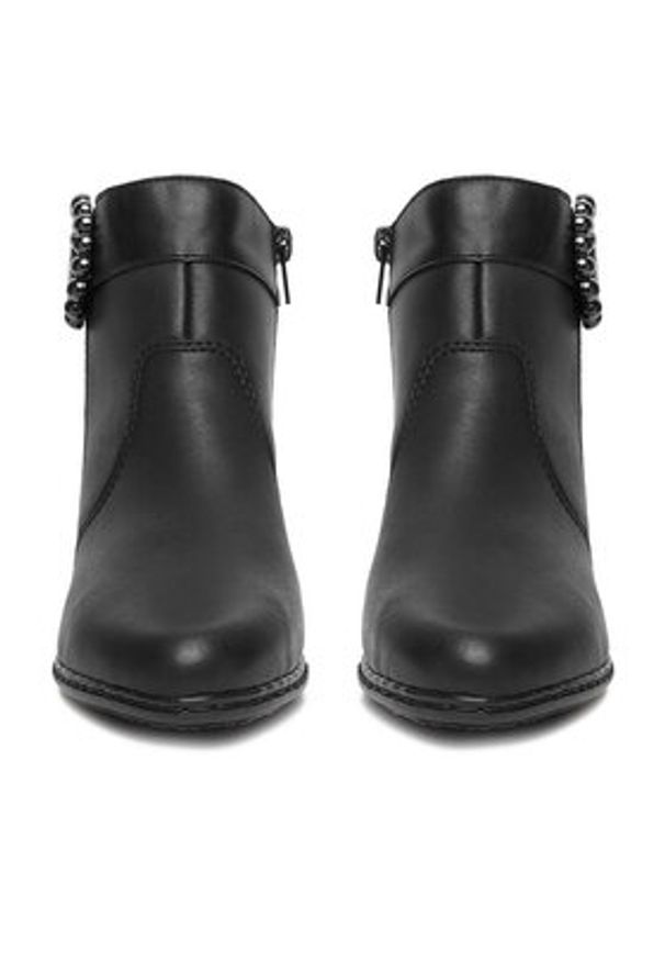 Rieker Botki CEO-Y0797-00 Czarny. Kolor: czarny. Materiał: skóra