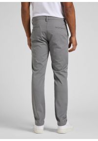 Lee - LEE SLIM CHINO MĘSKIE SPODNIE MATERIAŁOWE STEEL GREY L71LTY65. Materiał: materiał #4