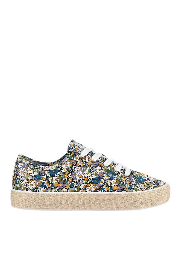 Aulp - Espadryle damskie VERTIGO ALPES AQUA W/MULTI. Kolor: czarny, niebieski, wielokolorowy. Styl: sportowy
