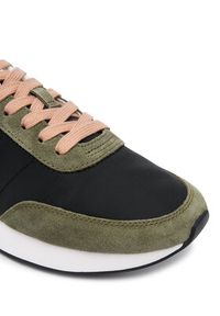 Calvin Klein Sneakersy Retro Runner Lace Up Nylon Mg YW0YW01990 Czarny. Kolor: czarny. Materiał: materiał #4