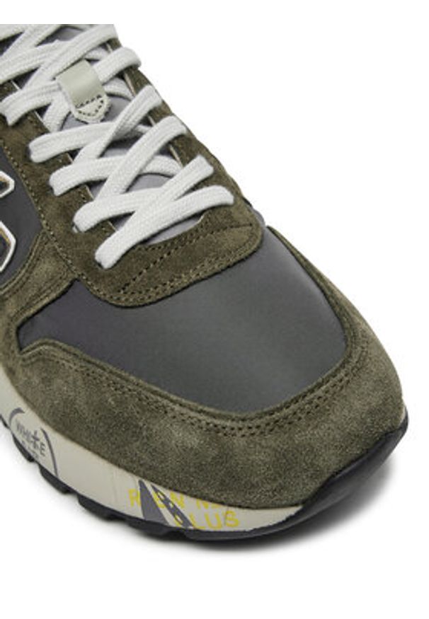 Premiata Sneakersy Mick 6566M Khaki. Kolor: brązowy. Materiał: zamsz, skóra