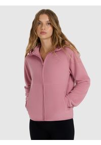 4f - 4F Polar regular z kapturem damski - różowy XS. Typ kołnierza: kaptur. Kolor: różowy. Materiał: polar #1