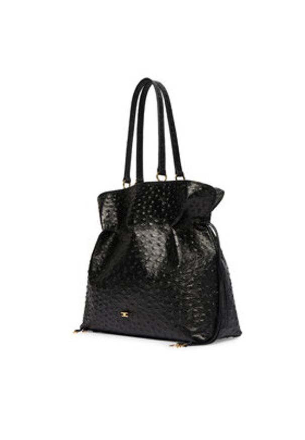 Elisabetta Franchi Torebka BS-02N-62E2-V1000 Czarny. Kolor: czarny. Materiał: skórzane