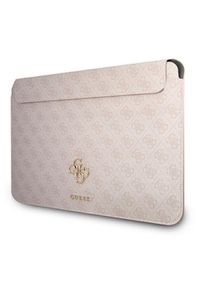 Guess Sleeve GUCS13G4GFBR 4G Big Logo 13'' pink. Materiał: materiał, skóra ekologiczna. Styl: elegancki