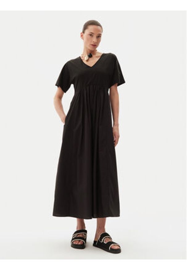 Weekend Max Mara Sukienka codzienna Brozno 2515621082 Czarny Relaxed Fit. Okazja: na co dzień. Kolor: czarny. Materiał: bawełna. Typ sukienki: proste. Styl: casual