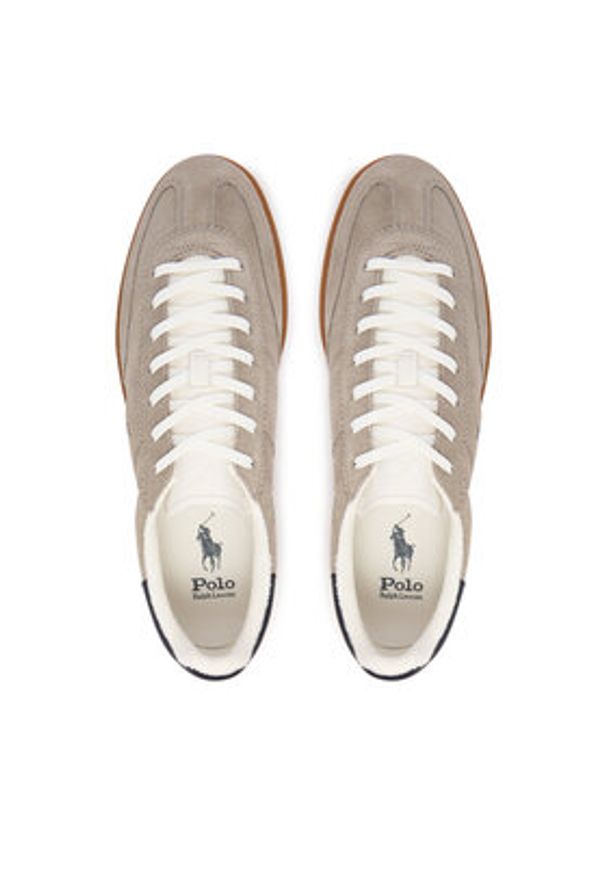 Polo Ralph Lauren Sneakersy 809P09753004 Szary. Kolor: szary. Materiał: skóra, zamsz