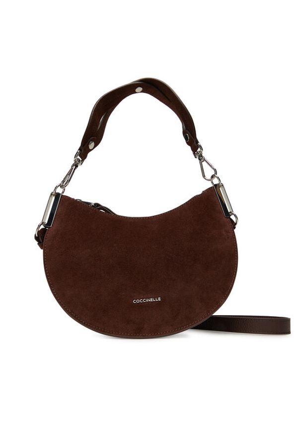 Coccinelle Torebka QKG Coccinellesunup Suede E1 QKG 13 03 Brązowy. Kolor: brązowy. Materiał: skórzane, zamszowe