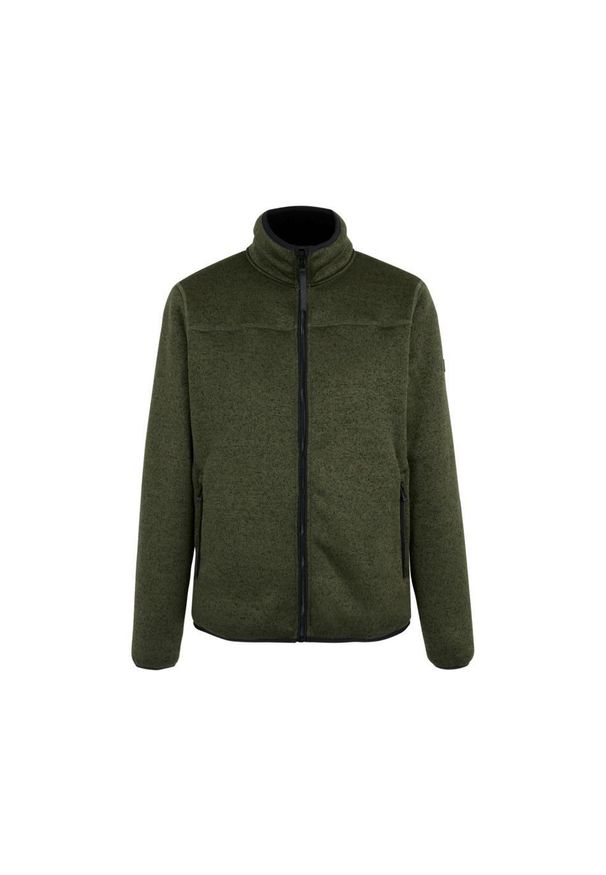 Polar zapinany na zamek błyskawiczny Regatta Branleigh. Kolor: zielony, brązowy, wielokolorowy. Materiał: polar. Sport: turystyka piesza