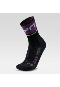 UYN - Skarpety rowerowe WOMAN CYCLING ONE LIGHT SOCKS r.35-36. Kolor: fioletowy, wielokolorowy, czarny. Sport: kolarstwo #1