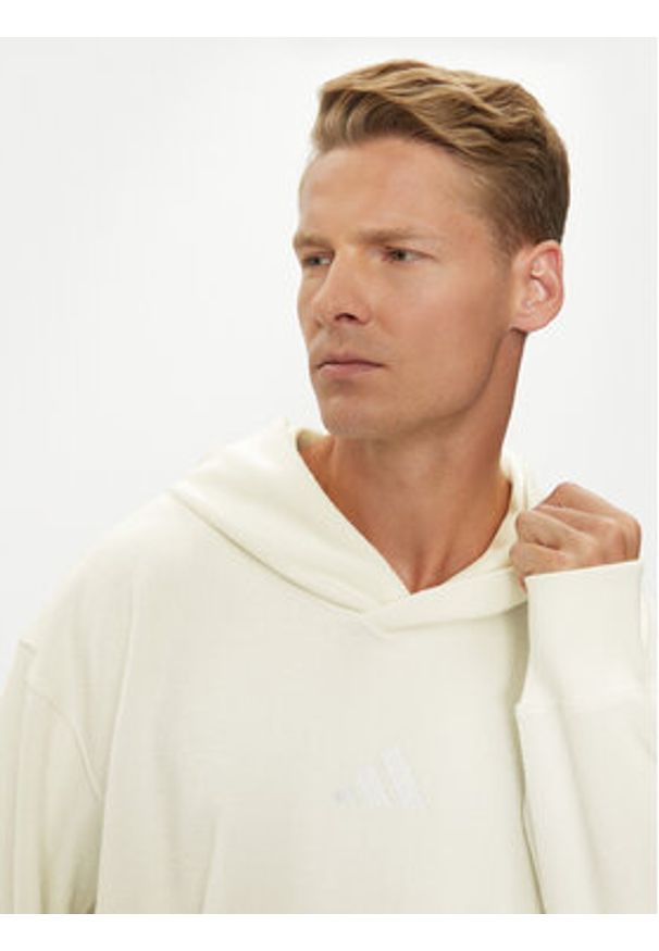 Adidas - adidas Bluza Elevated ALL SZN Terry Loop IY6577 Biały Loose Fit. Kolor: biały. Materiał: bawełna